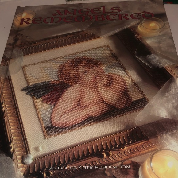 Angels Remembered Cross-Stitch Book - a leisure arts book- 1990s - gently used - Picture 12 of 12
